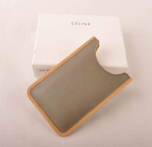 Celine Iphone Case - Celine 309 Grey Original Leather